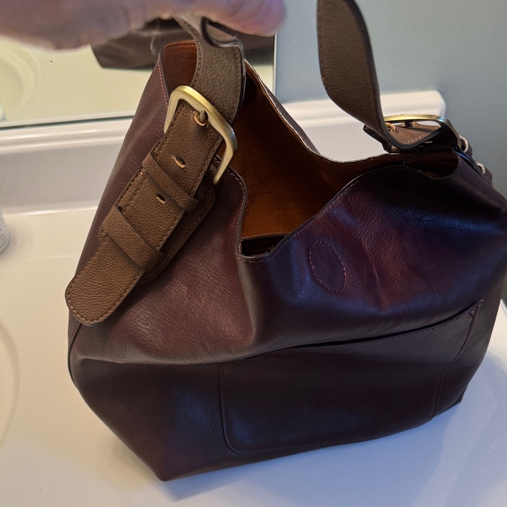 Joy Susan Brown Hobo Bag